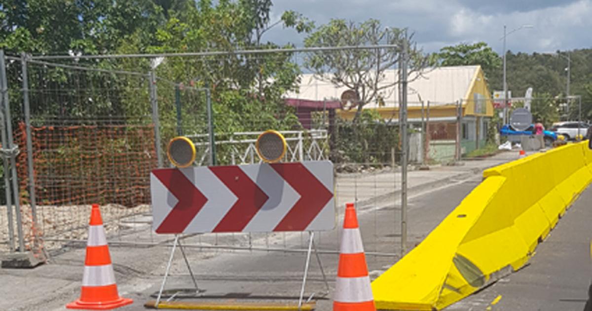 Réouverture de la route de Choisy au Gosier