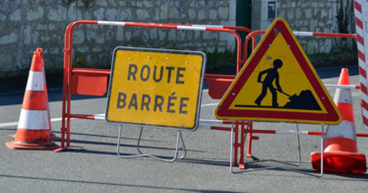 La RD6 : la route qui mène à Vieux-Fort est temporairement fermée