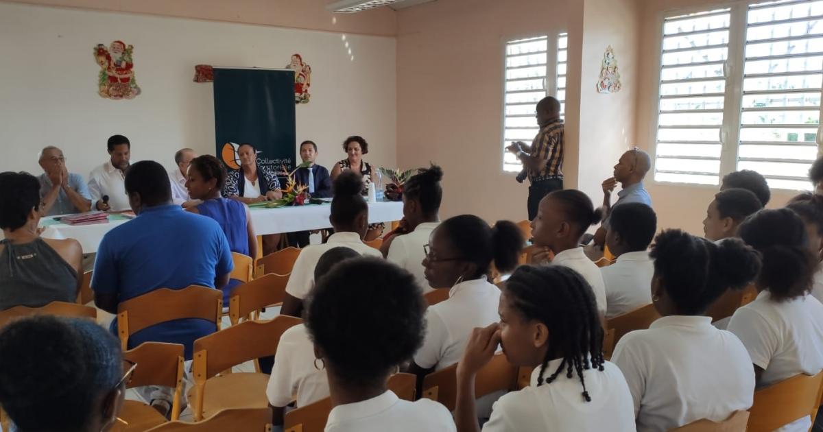 Numérique à l'école : des collégiens reçoivent des tablettes