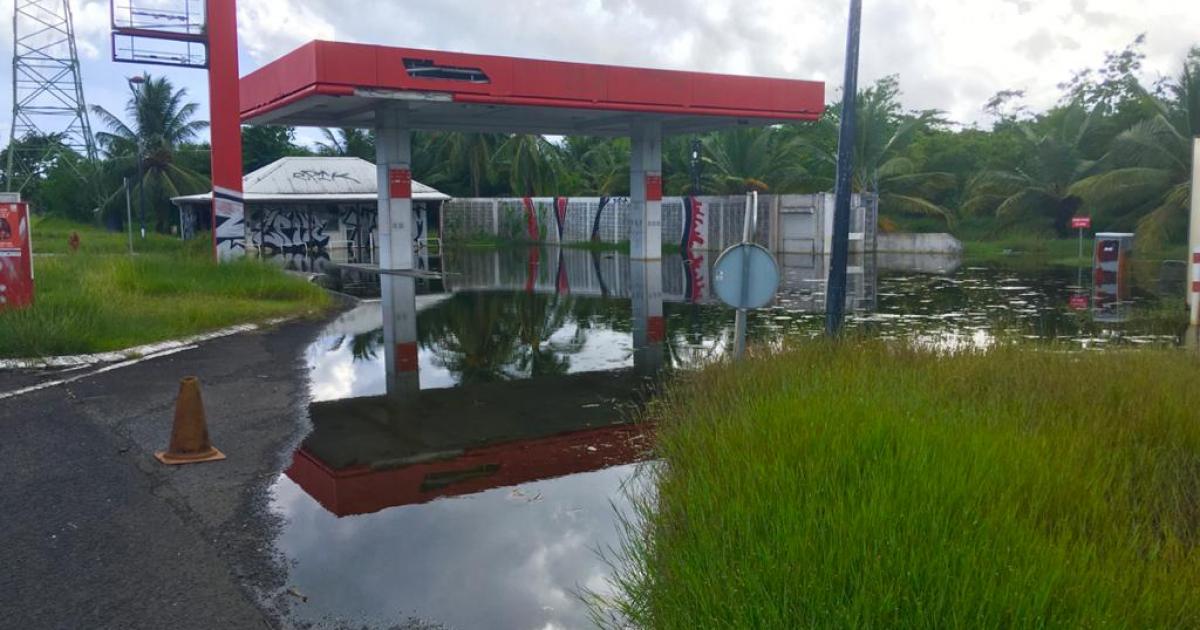 Dengue : une station service inondée crée la polémique à Jarry