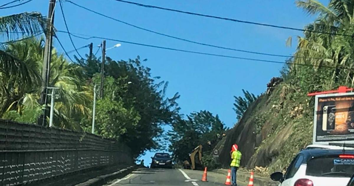 Schoelcher : embouteillages et circulation alternée sur la RN2
