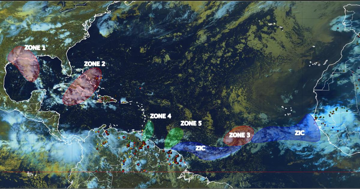 Une onde tropicale placée sous surveillance par Météo France et le NHC