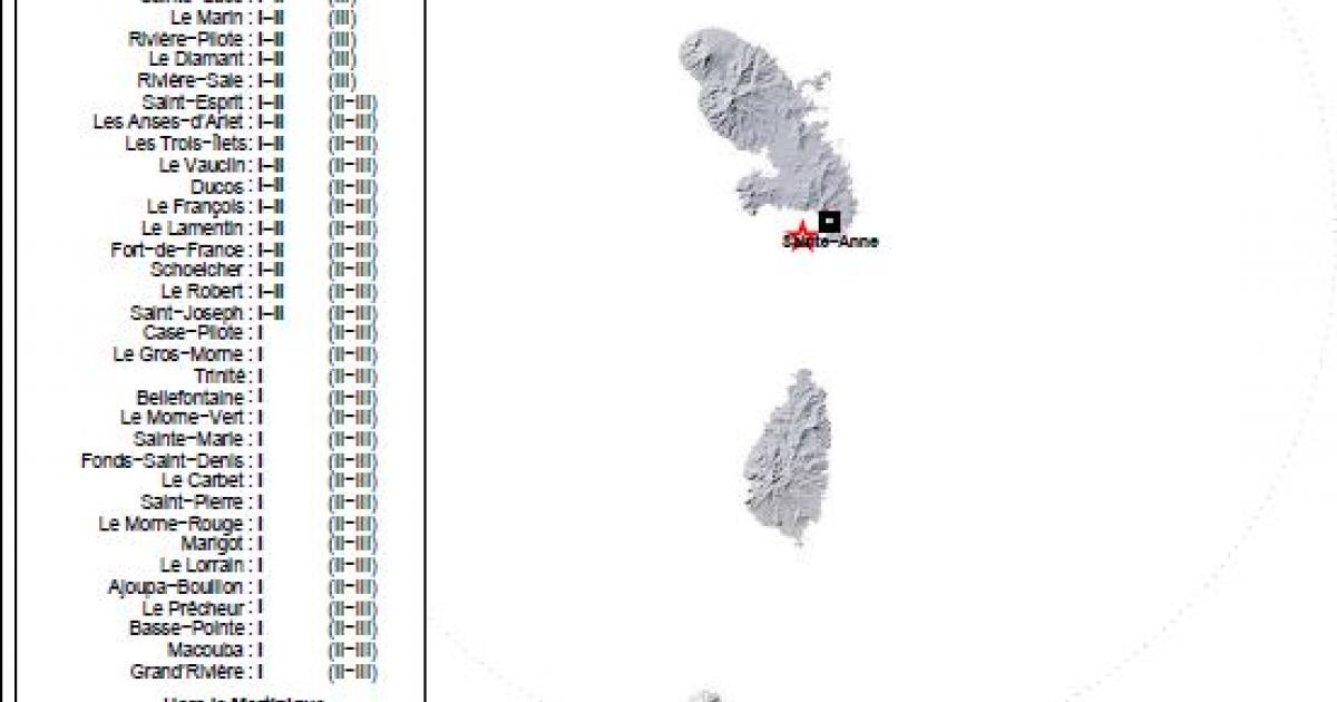     





Un séisme d'une magnitude de 4,7 secoue la Martinique la nuit du 26 Août




