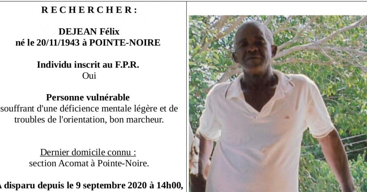 Appel à témoins : avez-vous croisé Félix Dejean ?
