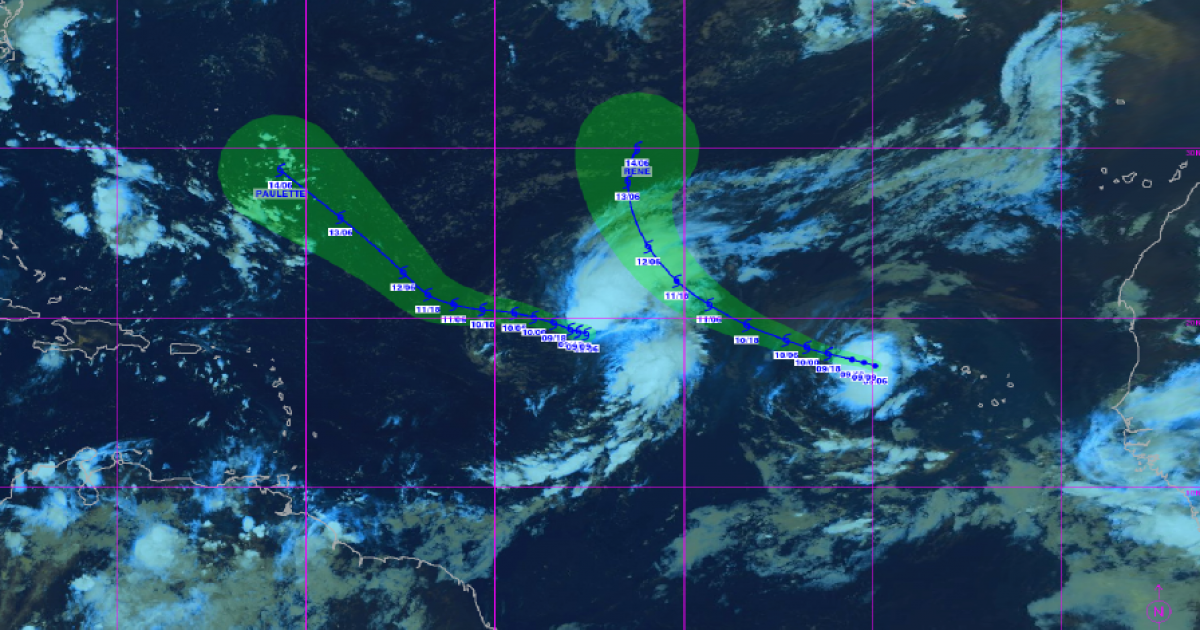 Météo : les phénomènes Paulette et René s'éloignent de l'Arc Antillais