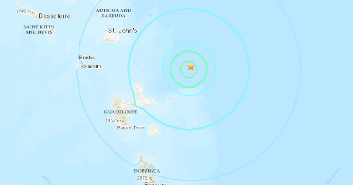 Un séisme fortement ressenti enregistré au Nord-Est de la Guadeloupe