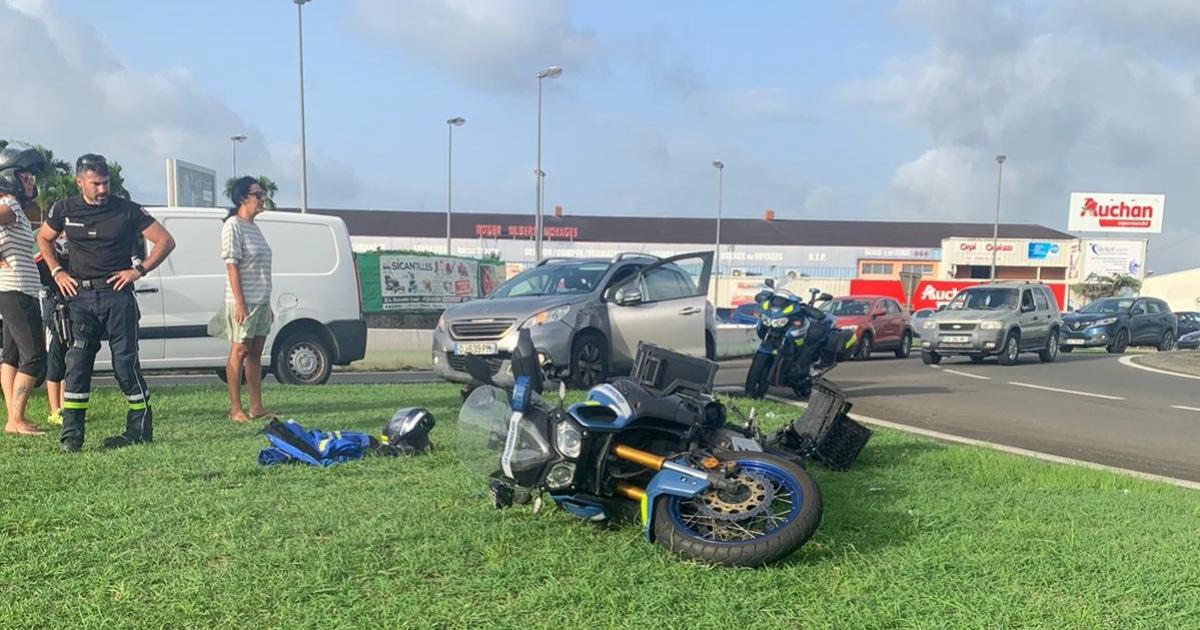 Un gendarme à moto blessé dans un accident avec une voiture