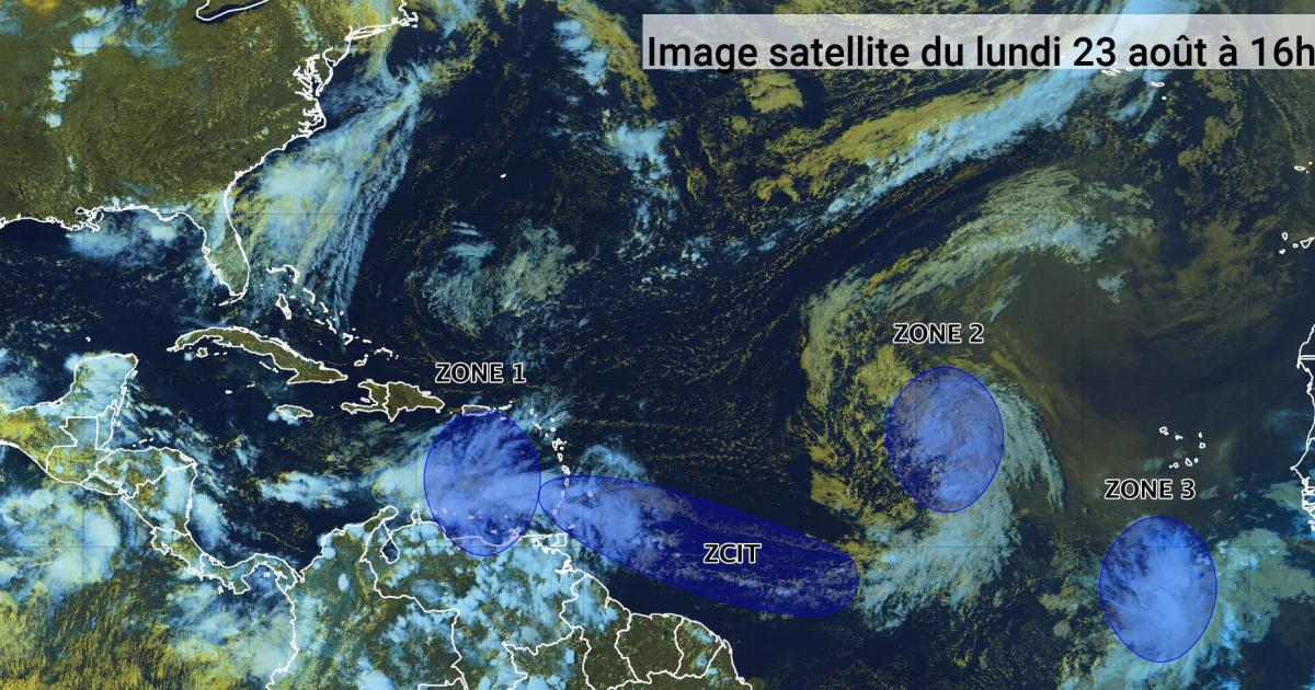 Pas de cyclone en cours mais 3 ondes tropicales sous surveillance (bulletin du 23/08/21)