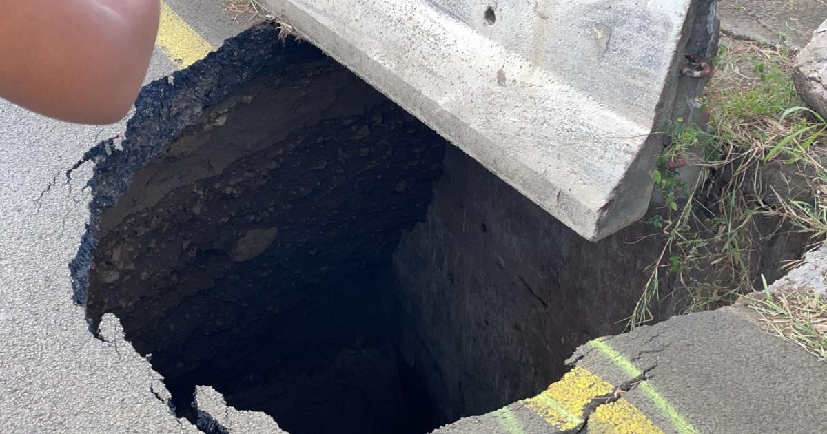 La CTM ferme la RD3 au niveau du quartier Durocher après l'effondrement partiel d'un pont