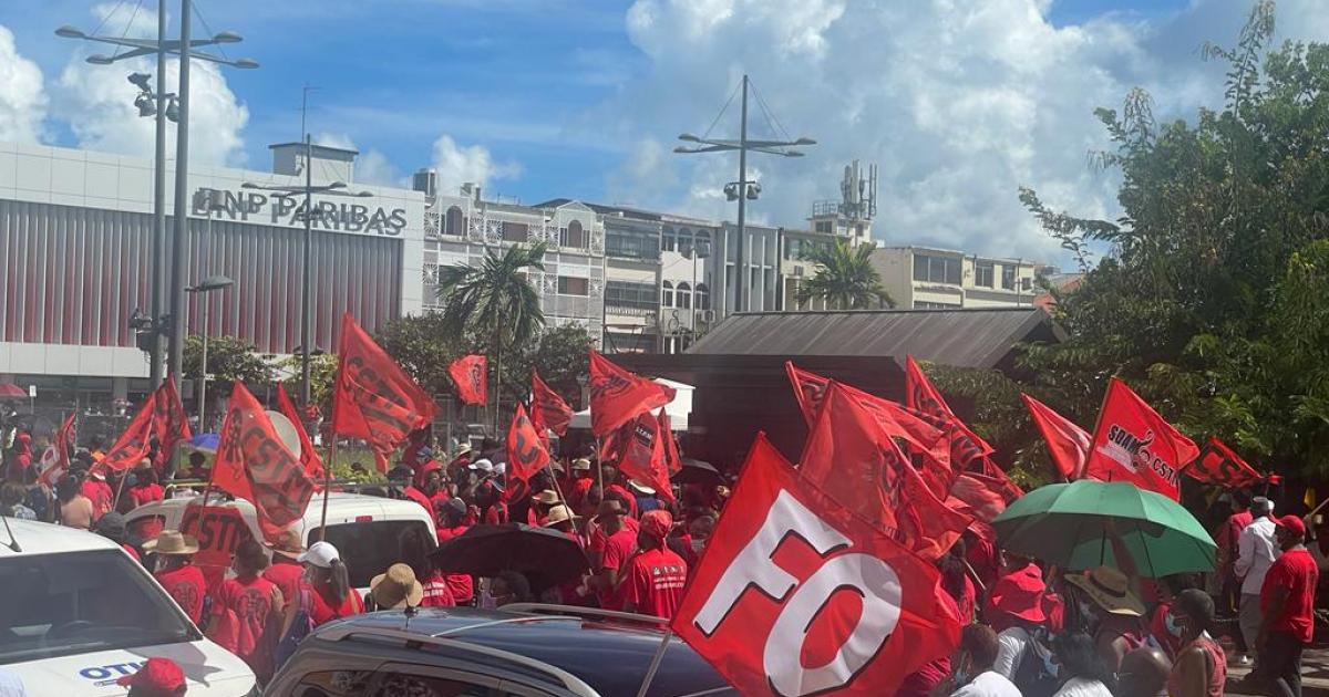 Plus d'un millier de personnes mobilisées dans les rues de Fort-de-France
