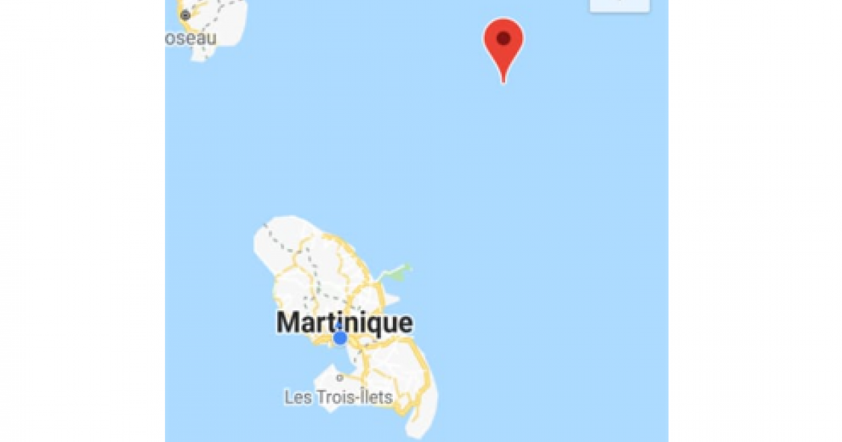 Un séisme faiblement ressenti en Martinique ce lundi après-midi