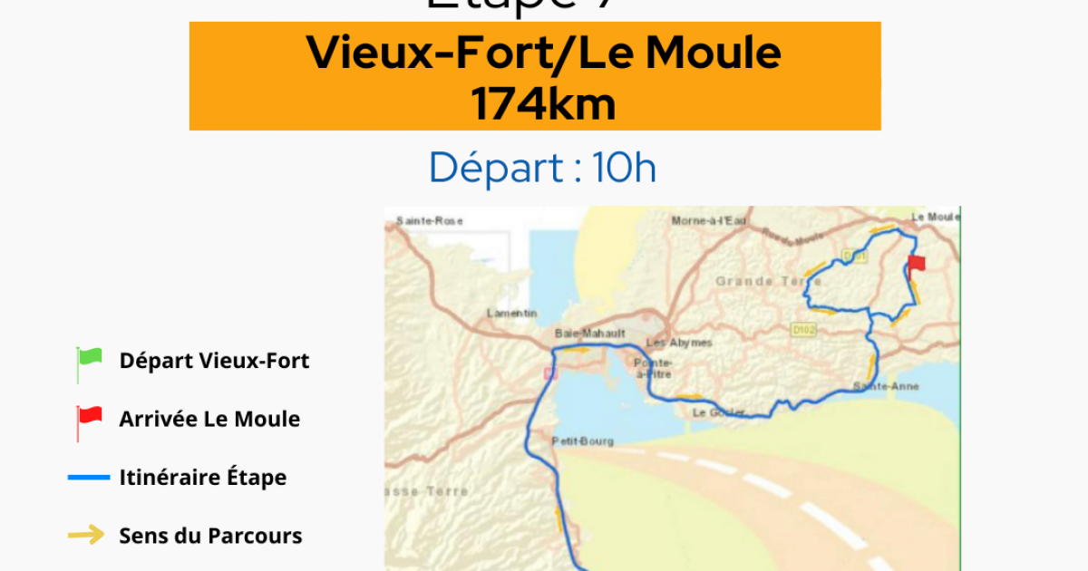     





Tour cycliste de Guadeloupe 2022 : la plus longue étape de ce Tour




