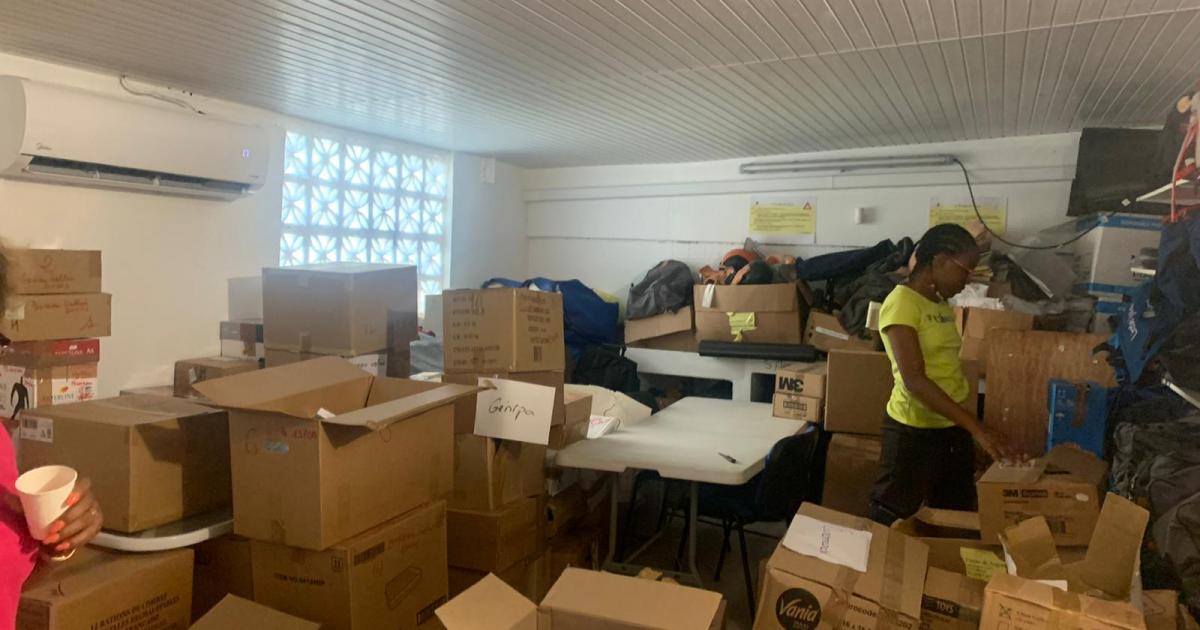 Après la collecte, vient l'heure du tri pour la Croix-Rouge