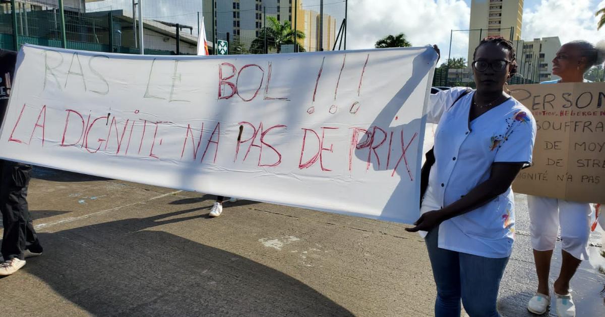Débrayage au CLOUS du campus de Schœlcher