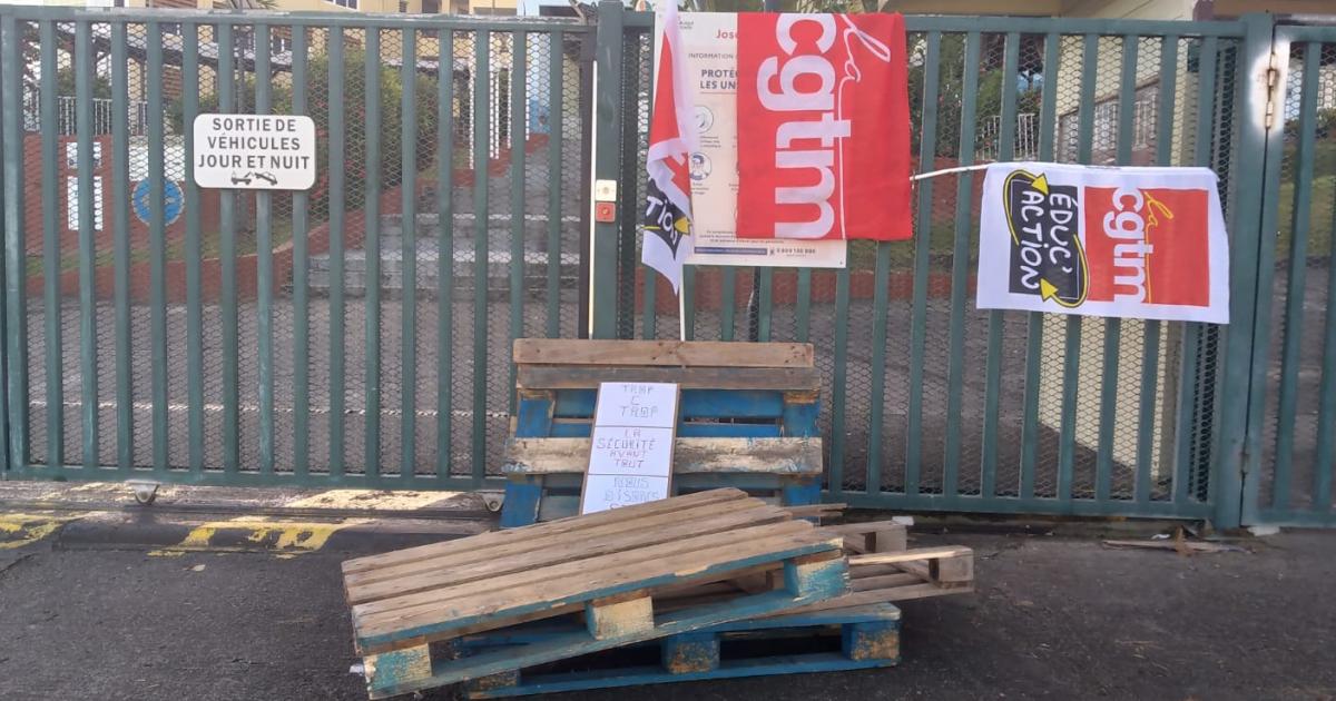 Mobilisation : le lycée Joseph Zobel inaccessible ce matin