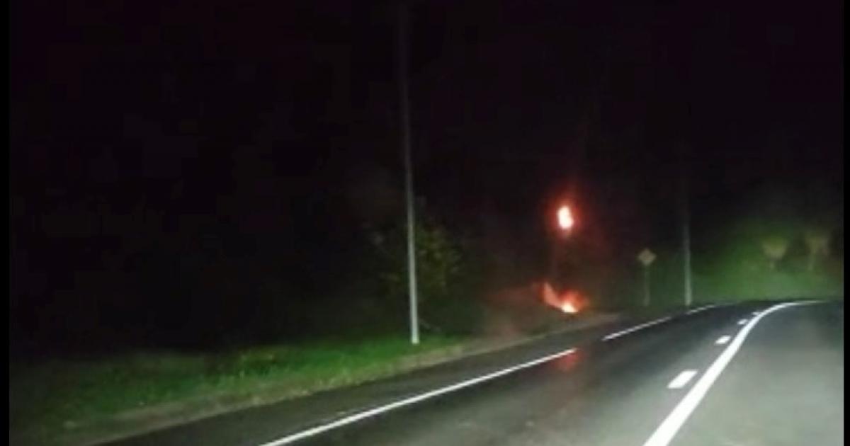 Un radar tourelle incendié à Sainte-Marie