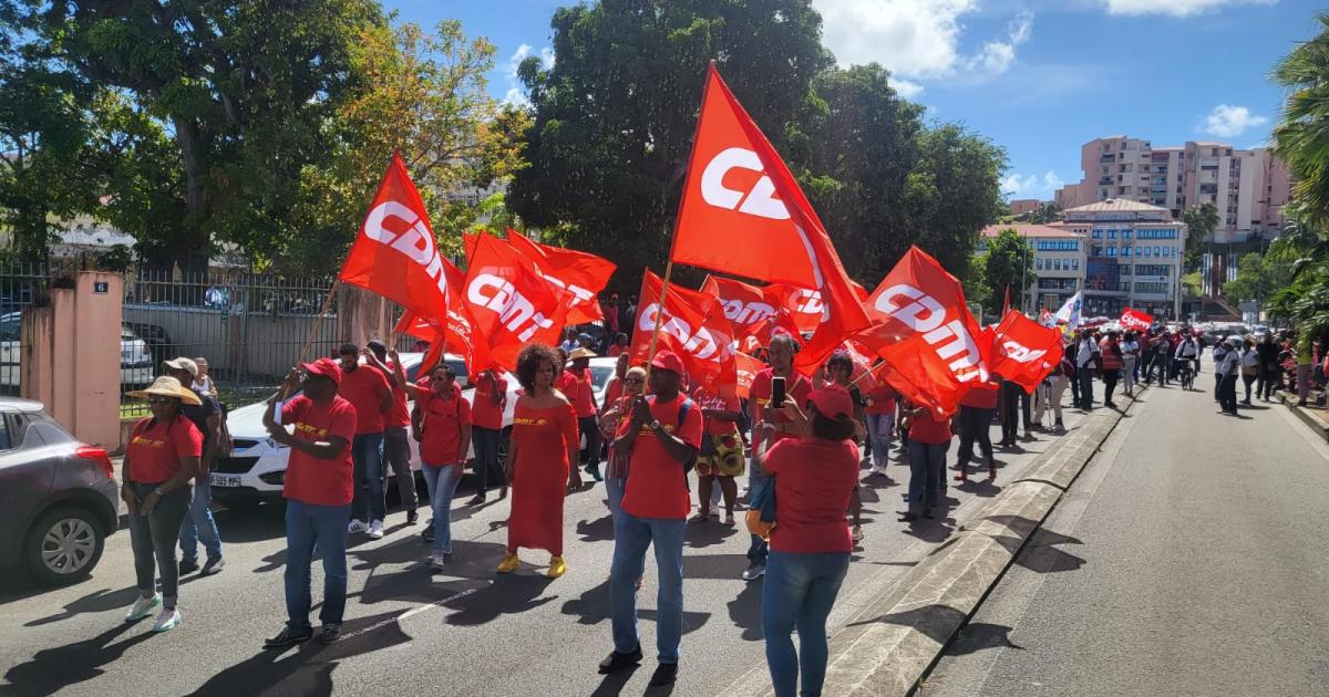 Environ 650 manifestants mobilisés à Fort-de-France contre la réforme des retraites