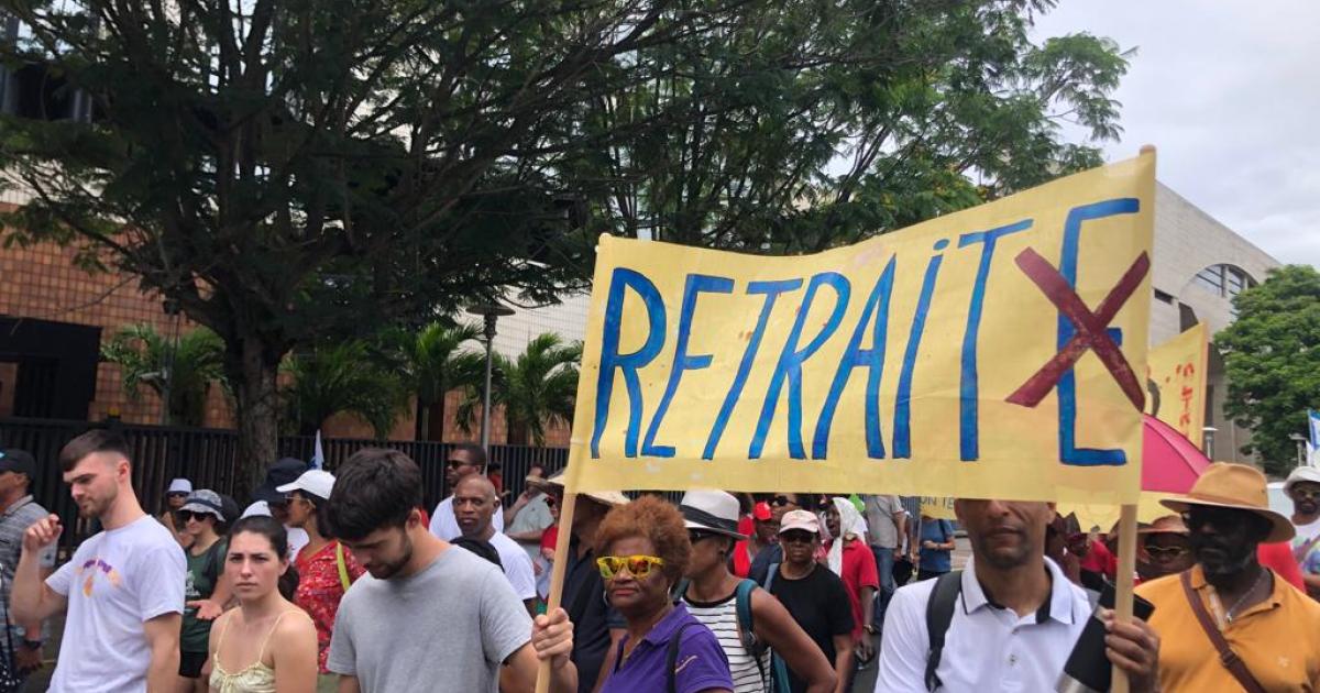 Fort-de-France : 9e journée de mobilisation générale contre la réforme des retraites