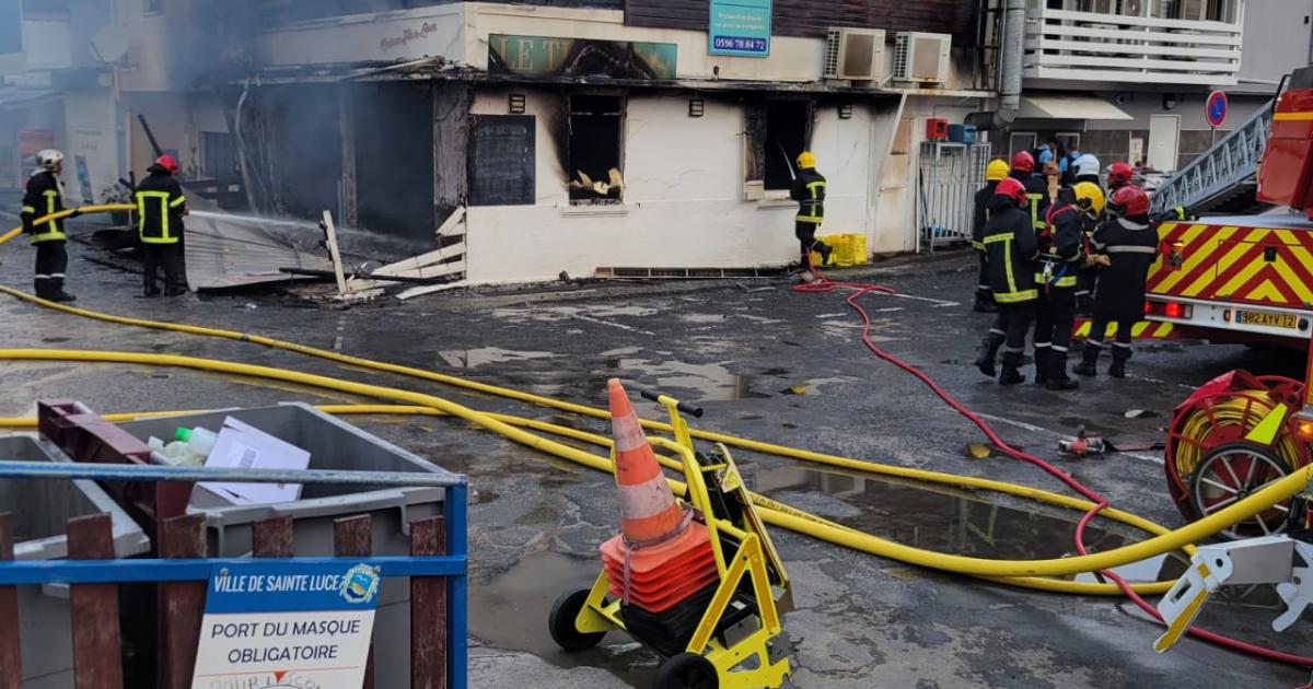 Incendie : « les flammes m'ont enlevé 8 années de travail », le gérant du Ti Sainte-Luce réagit