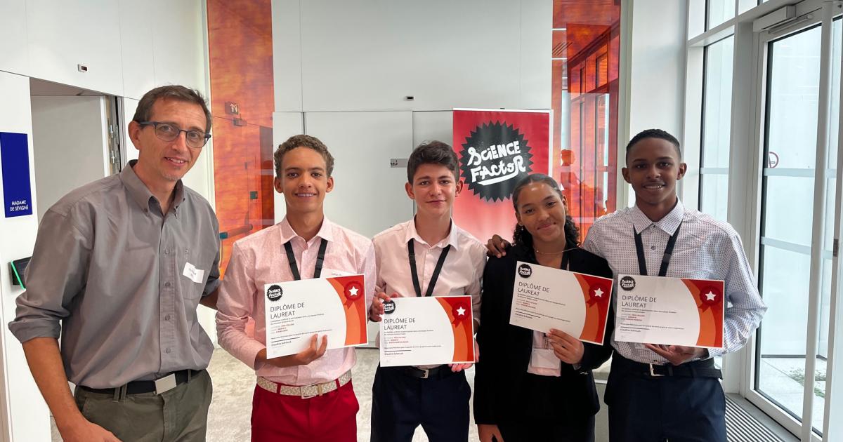 Concours Science Factor : l’équipe de Martinique double lauréate