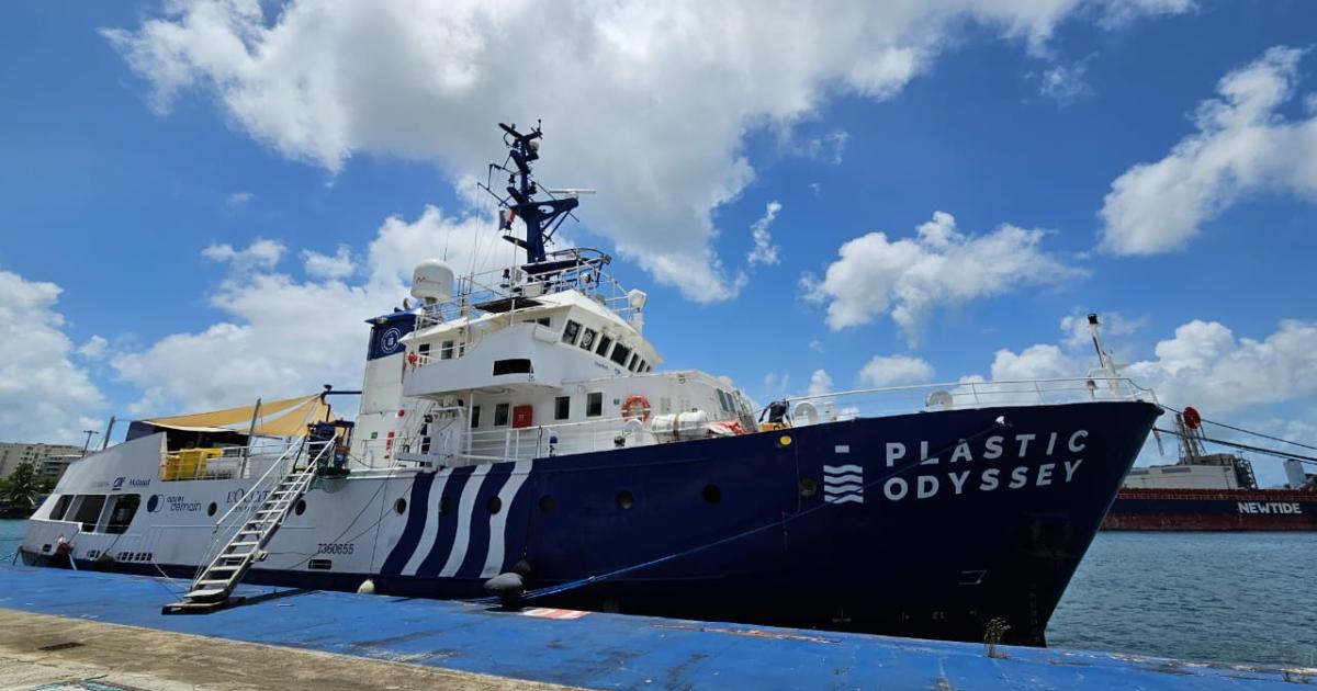 En Martinique, le navire « Plastic Odyssey » veut faire émerger des solutions de recyclage