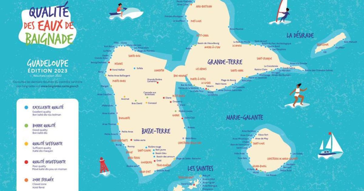 En Guadeloupe, la qualité des eaux de baignade se dégrade