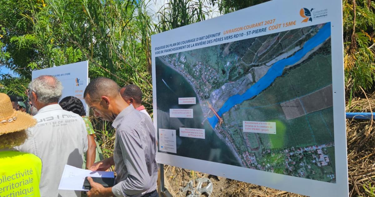 Pont de Rivières des Pères : le point sur le chantier à Saint-Pierre