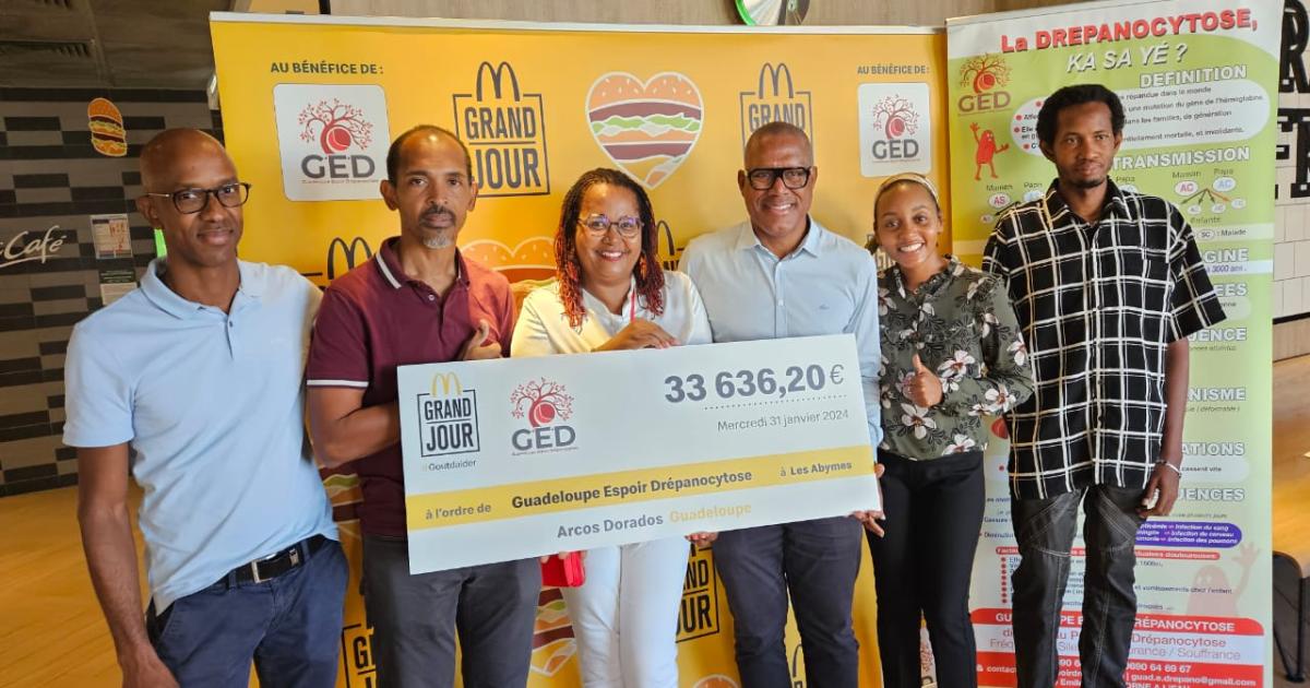 Plus de 30 000 € pour l’association Guadeloupe Espoir Drépanocytose