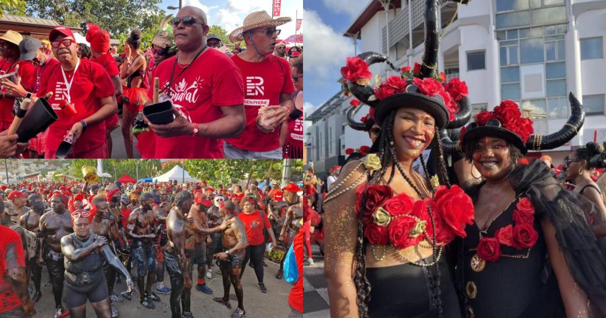     





[EN IMAGES] Mardi gras à Fort-de-France : une marée humaine rouge et noire




