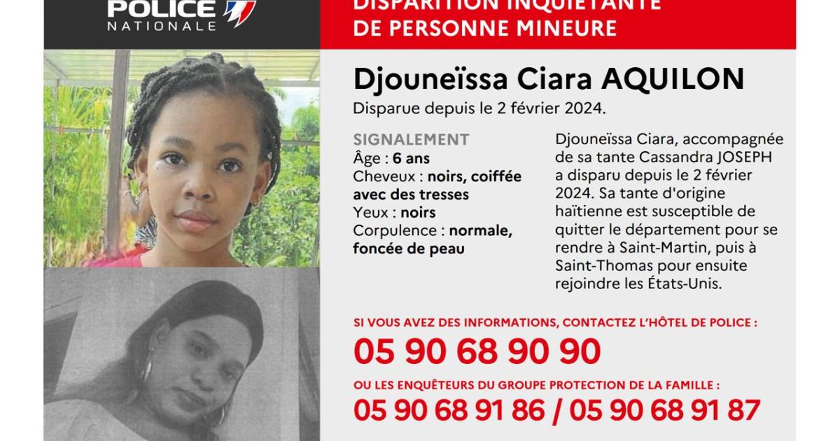 Appel à témoins : avez-vous vu Djouneïssa Ciara Aquilon ?