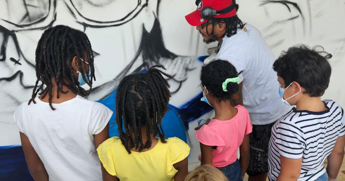 Une fresque géante pour les enfants atteints de cancer
