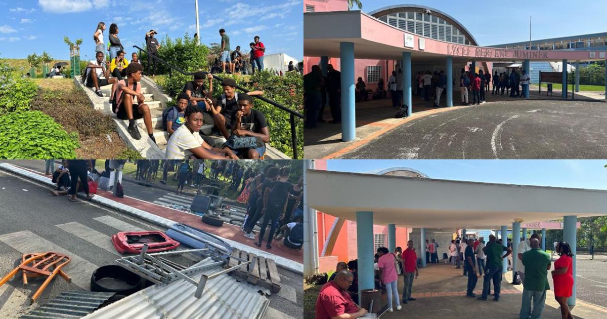 Élèves et enseignants mobilisés dans deux lycées, à Sainte-Rose et Lamentin