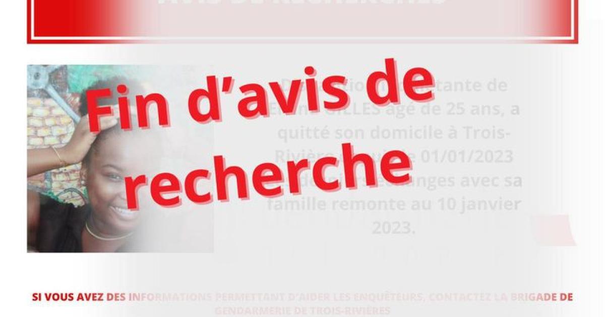Elvina Gilles retrouvée saine et sauve après un an de recherches
