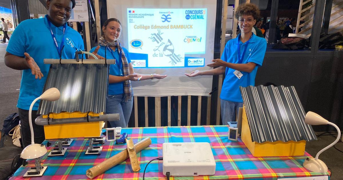 Concours C Génial : le collège Edmond Bambuck (Gosier) remporte le prix « Atelier science »