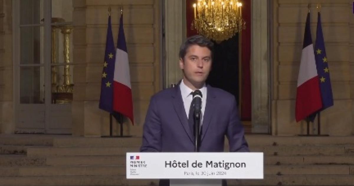 Législatives : le Premier ministre Gabriel Attal va remettre sa démission