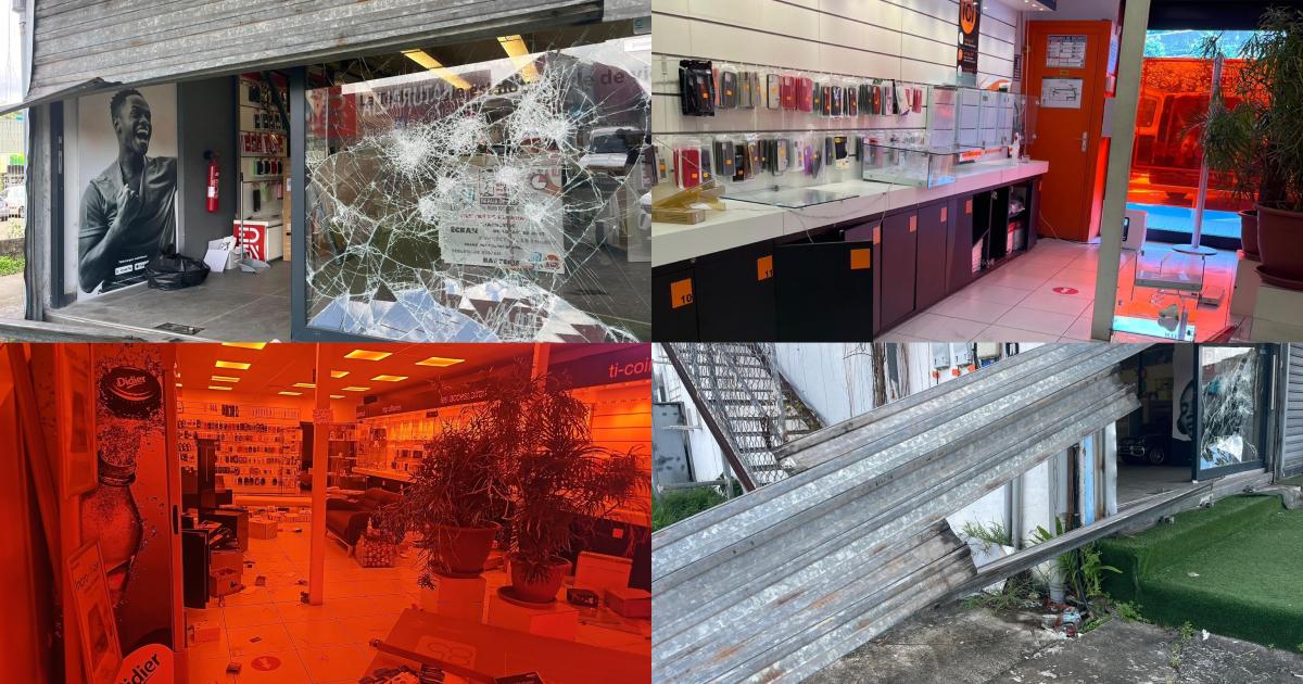 Magasins de téléphonie pillés et vandalisés à Jambette (Lamentin) : des responsables désabusés