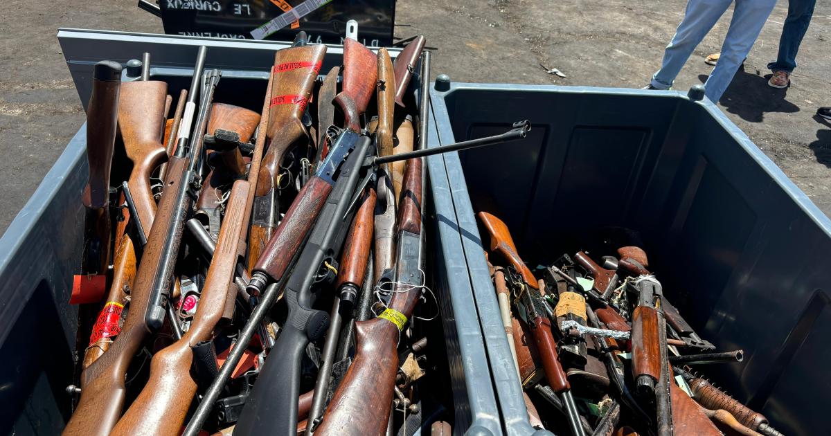 1254 armes détruites, « mais combien sont encore en Martinique ? »