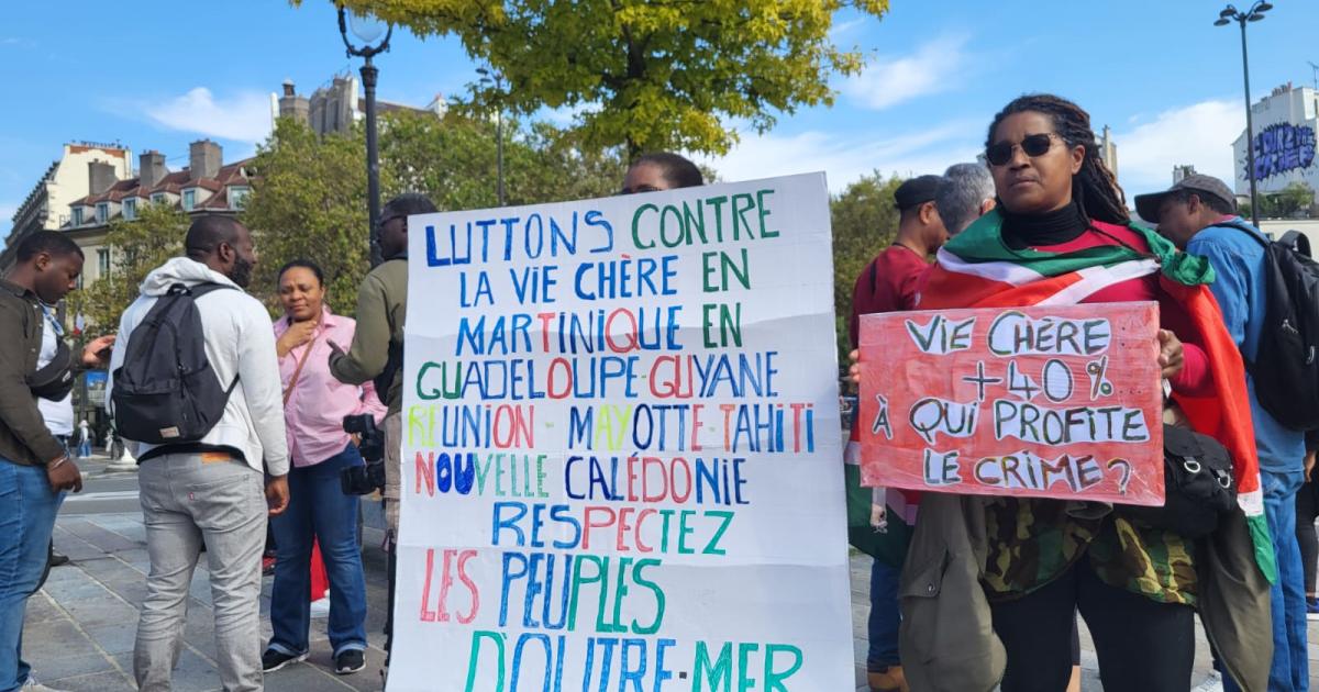 Vie chère : la mobilisation fait écho à Paris