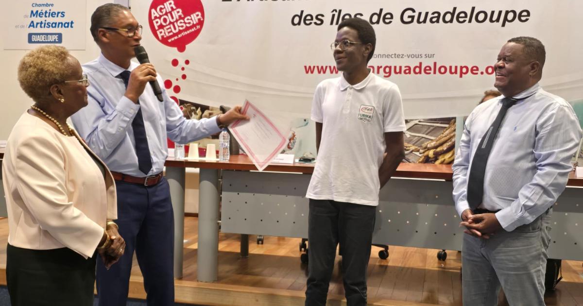 Anoel Favel, 20 ans, Lauréat du Prix Départemental de l'Apprentissage