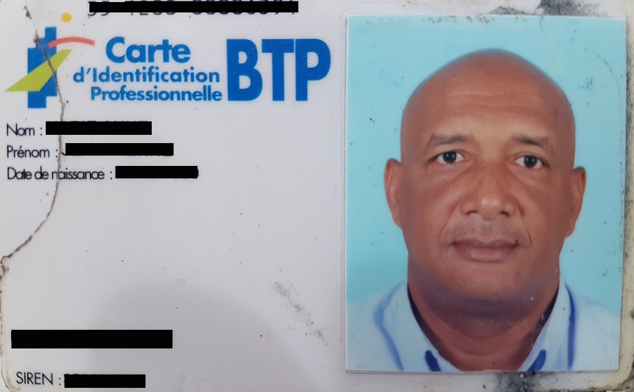 carte professionnel btp