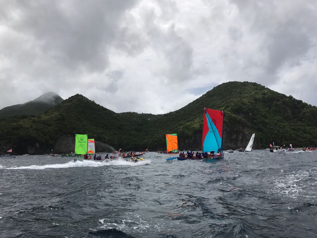 les yoles lors de la 2ème étape