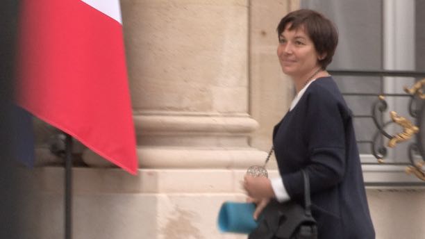 Annick Girardin à son arrivée à l'Elysée pour le conseil des ministres