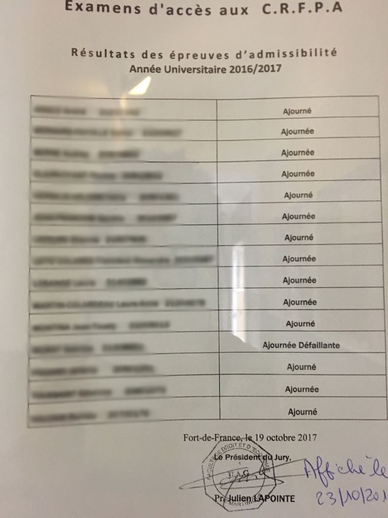Examen Accès CRFPA