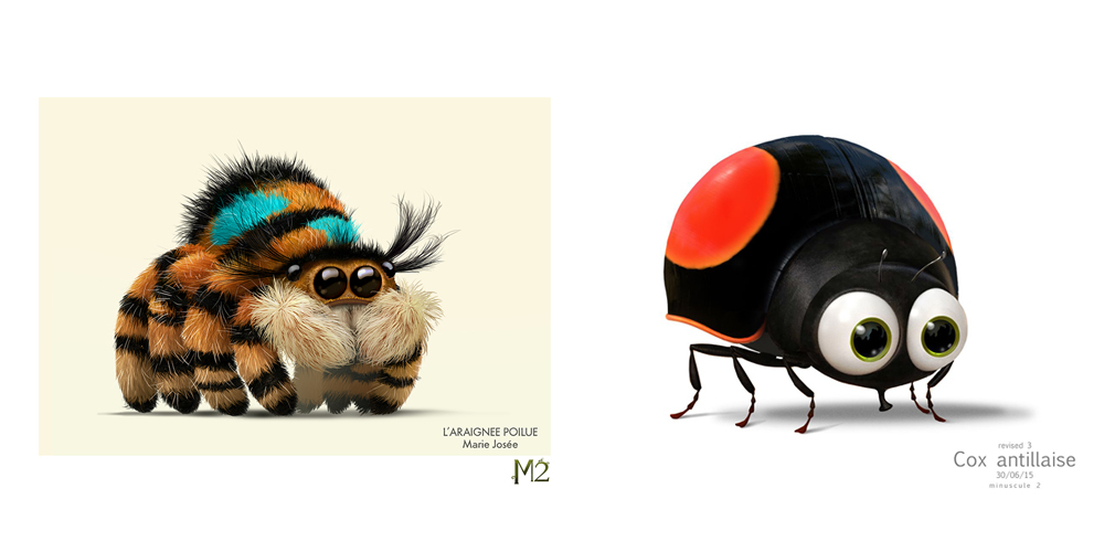 Deux personnages du film Minuscule 2