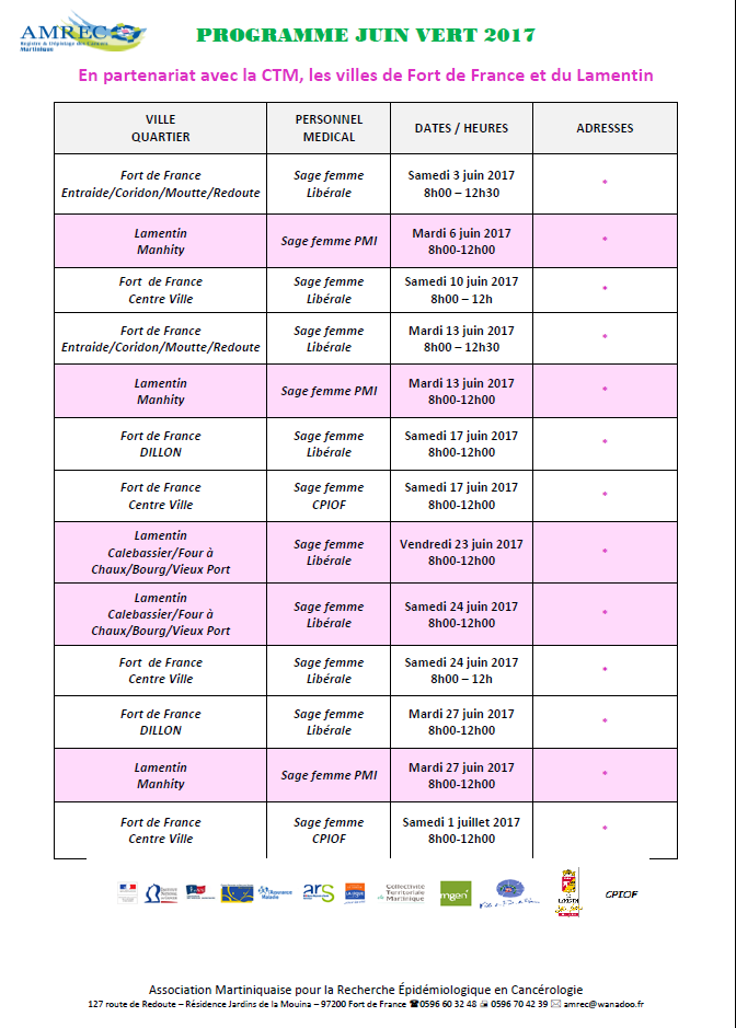 Programme juin vert 2017