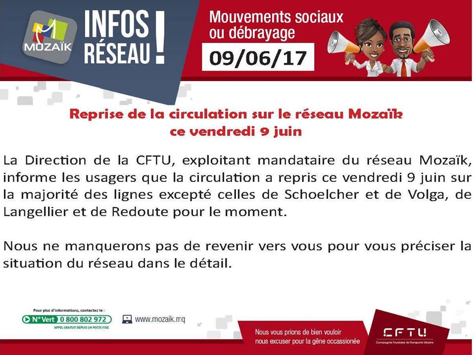 Reprise du réseau Mozaïk