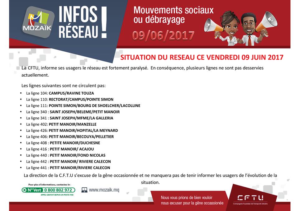 Plusieurs lignes non desservies