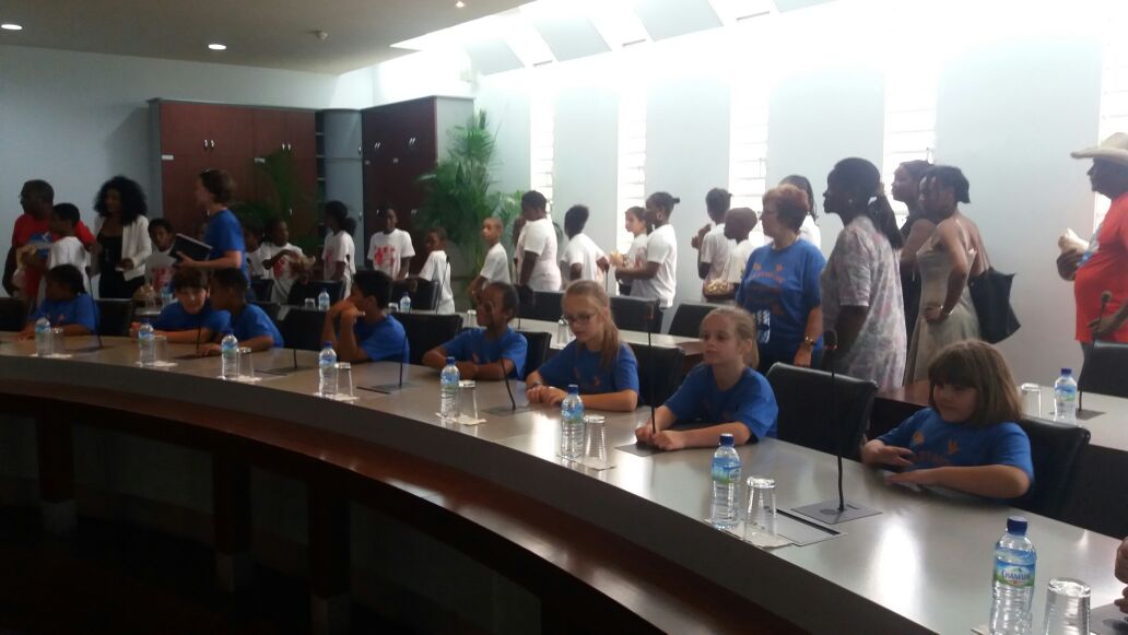 Visite élèves de Louisiane en Martinique
