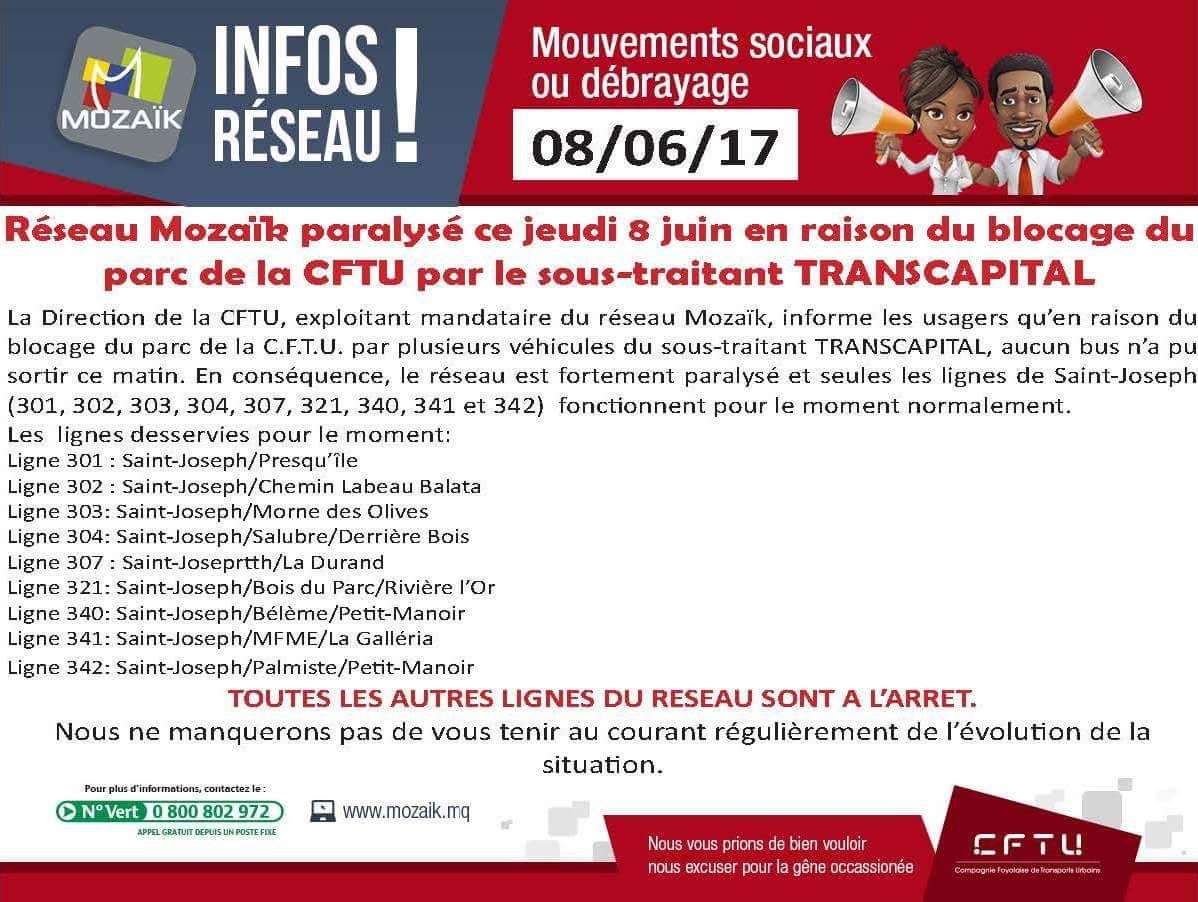 mozaïk paralysé 8 juin
