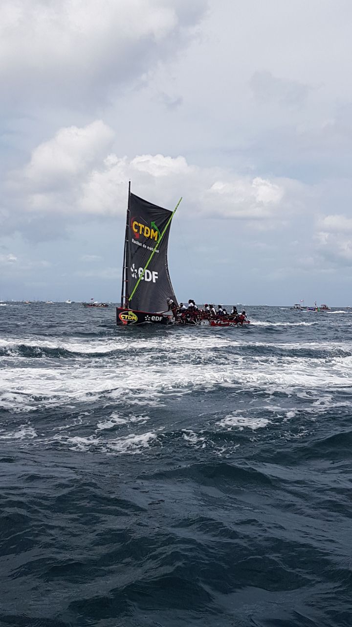 Passage au niveau de l'îlet Ramier